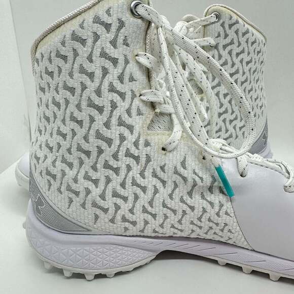NEW! Under Armour Lacrosse Turf Cleats White Women's 9.5 - Picture 8 of 10